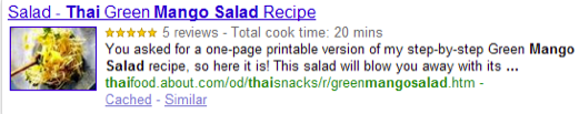 Recipe rich snippets microdata code