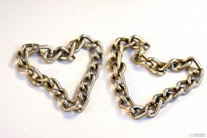 Two hearts of gold chain.
